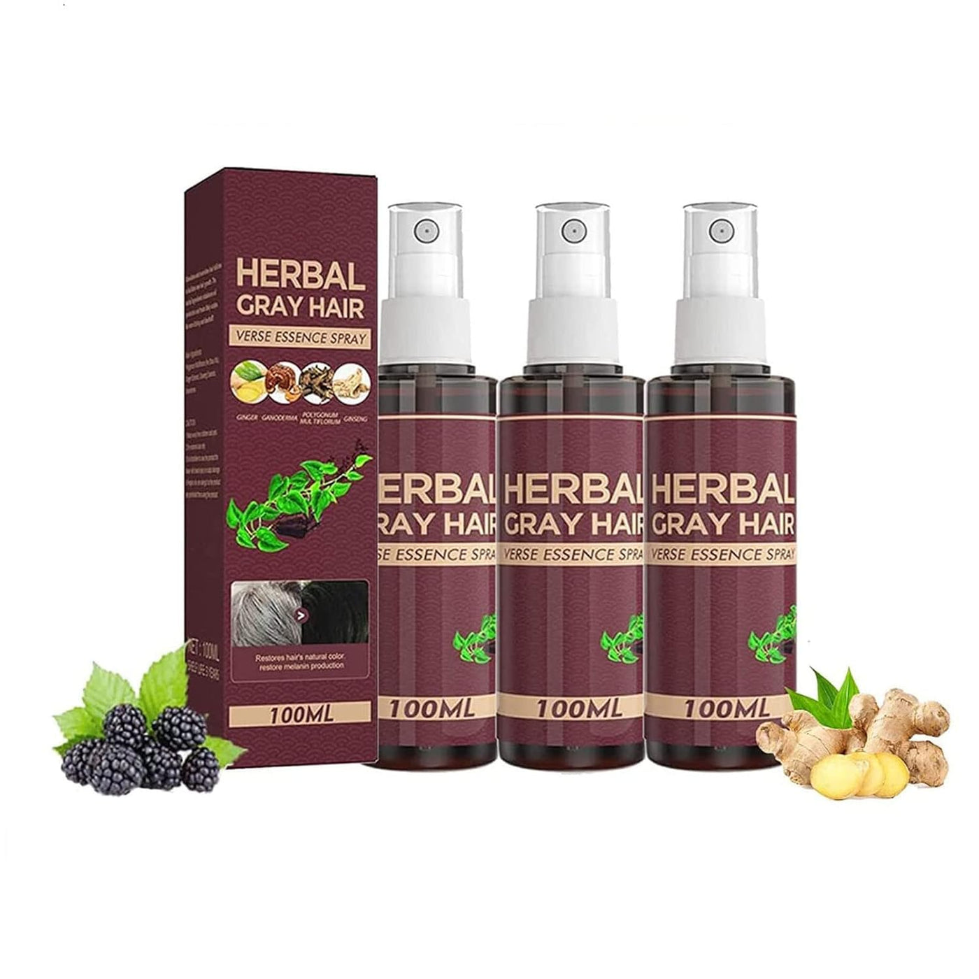 herbal grey hair spray