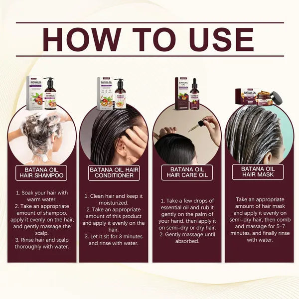 Batana oil hair care set